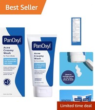6 Oz Antimicrobial Acne Cleansing Wash with 4 Benzoyl Peroxide for Fast Relief