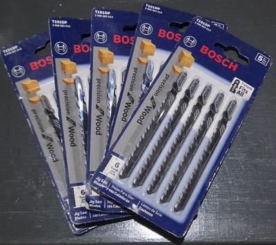 5 packs Bosch T101DP 4'' 6 TPI Bi-Metal  Bosch Shank Jigsaw Blade 5 Pack (25pcs)