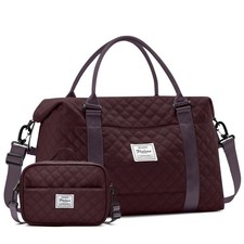 Travel Duffel Bag for Women, Gym/Weekender/Carry-On Bags with Toiletry Bag  ...