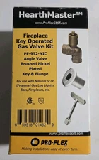 PRO-FLEX PF-952-NIC Vented or vent-free Gas Log Keyed gas valve kit