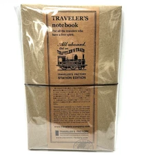 Travelers Factory TOKYO Station Limited  Edition Traveler's Note Book Brown New