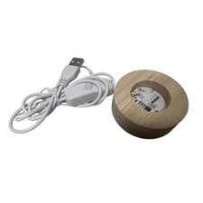 Light Base Round Multicolor Lighted Display Stand for Crystal