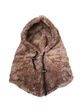 Faux Fur Balaclava Fleece Hood Face Mask Adjustable