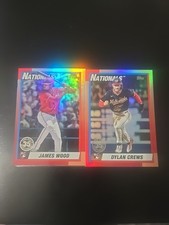 2025 Topps Update Series  1990 Topps Baseball James Wood U90-28 RC Dylan Crews