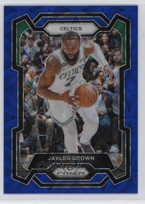 2023-24 Panini Prizm Choice Blue Prizm 38/49 Jaylen Brown #31 1p0q