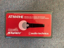 Audio Technica ATM41HE - Dynamic Hypercardioid Microphone - New in Box