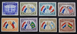 Paraguay 1939 Flaggen Friedenskonferenz ungebraucht mit Falzresten
