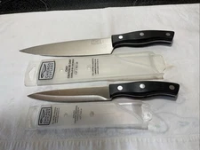 Chicago Cutlery Chef Knife 7.5 Blade & Utility Knife 5.5 Blade Both W/Cover  (2)