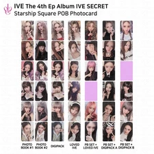 IVE 4th EP Album IVE SECRET Starship Square POB Photocard WONYOUNG REI LIZ YUJIN