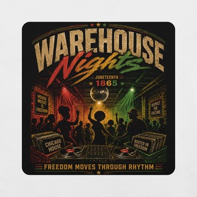 Juneteenth Warehouse Nights Retro Chicago House Music Unisex t-shirt