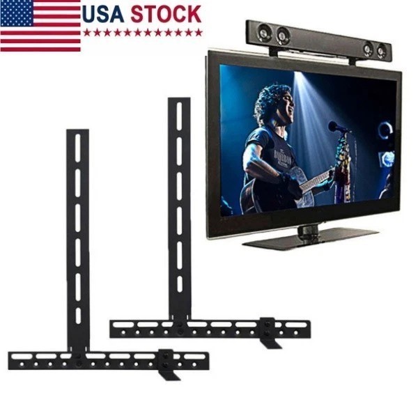 Adjustable Sound Bar Speaker TV Bracket VESA Mount Holder Capacity 22Lbs HOT