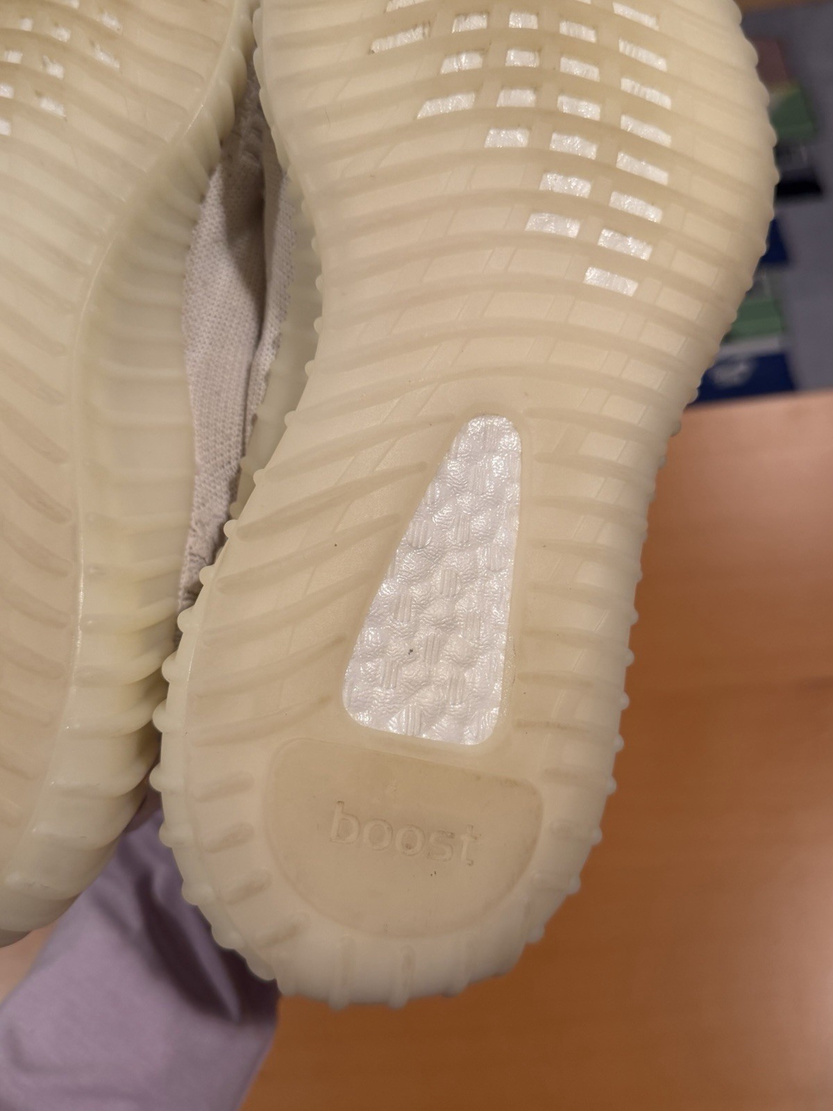 Size 7.5 - Men’s adidas Yeezy Boost 350 V2 Bone White Sneaker Shoes HQ6316 thumbnail 7