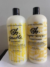 Bumble And Bumble Gentle Shampoo 33.8 OZ & Super Rich Conditioner 33.8 OZ Combo 