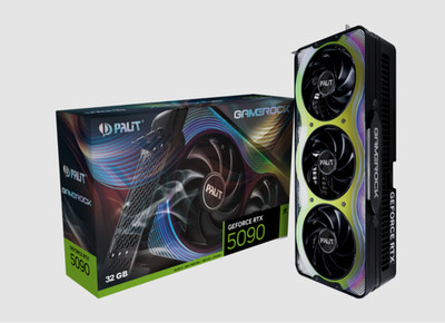 PALIT GeForce RTX 5090 GAMEROCK 32GB GDDR7 NVIDIA Grafikkarte GPU HIGHEND GAMING
