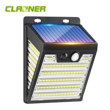 121 LED Solar Powered Wall Light Outdoor Garden Yard Motion Sensor Security Lamp