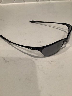 Vintage Oakley Half Wire Dark Blue Frames Only Lens Is Cracked | eBay