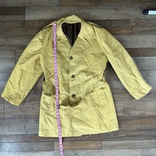 VTG The Northwest Allied Clothiers Yellow Work Coat Mens Sz 44 Button Front 8B2
