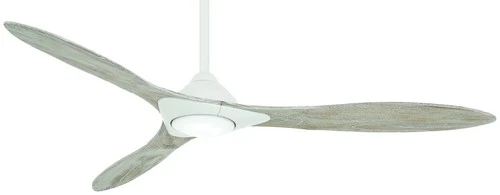 Minka Aire Sleek 60" Ceiling Fan - Bleached Seasoned Wood 3-Blade Remote Control - Picture 1 of 5