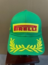 Pirelli F1 Racing Men's Green Embroidered Baseball Cap Adjustable