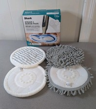 Open Box (4) Shark Steam and Scrub Mop Pads Machine Washable 2 Scrub 2 Dusting