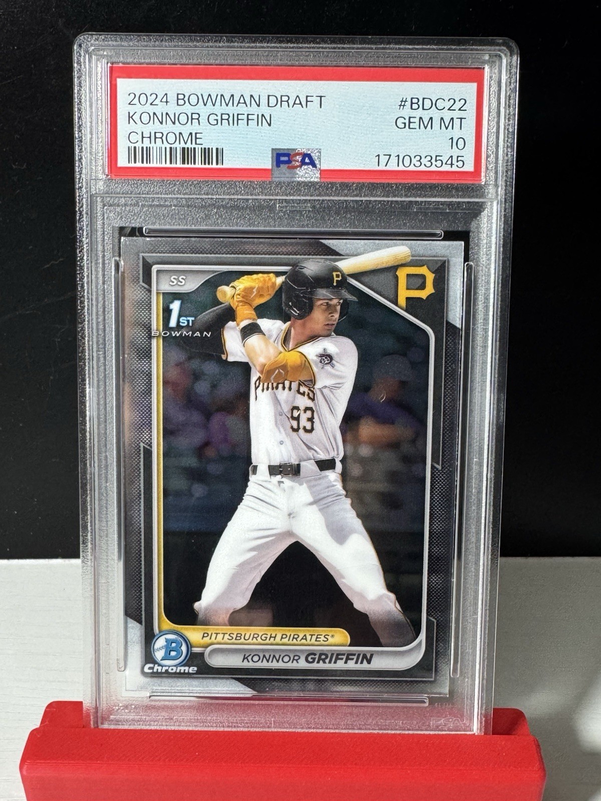 Konnor Griffin Rookie Chrome 1st Bowman PSA 10 GEM MINT 2024 Bowman Draft RC