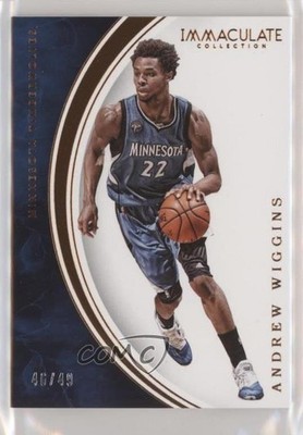 2015-16 Panini Immaculate Bronze 46/49 Andrew Wiggins #88 2ct