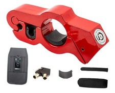 Motorcycle Brake Lock, Heavy Duty Motorcycle Locks Anti Theft, Motorcycle Red