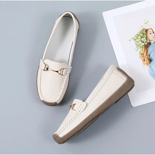 Womens Loafers Mocassin Office Work Flat Slip On Shoes Ladies Casual Shoes Size - Bild 46 von 59