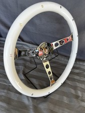 Aftermarket Steering Wheel 15in In Diameter Oldsmobile Logo Spoke With Rivets