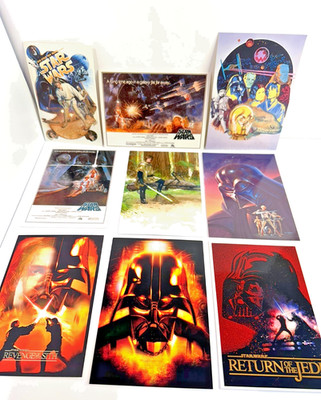 Star Wars Posters Postcards Lot Return of the Jedi New Hope Star Wars Art