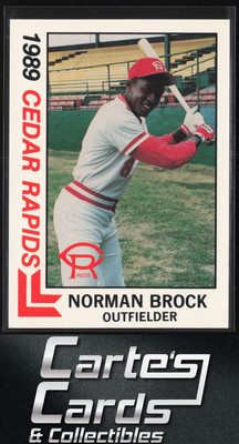 Norman Brock 1989 Best Cedar Rapids Reds #18 Cedar Rapids Reds