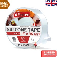 High-Temperature Silicone Self Fusing Tape 1" x 36' Seals Any Leak Seamlessly