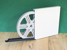 120m Super-8 Filmspule Ø18cm Film-Leerspule in Kunststoff-Box 70er (EW)