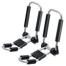 Goplus Folding Universal Kayak Rack J-Bar Kayak Roof Rack for Canoe Surfboard