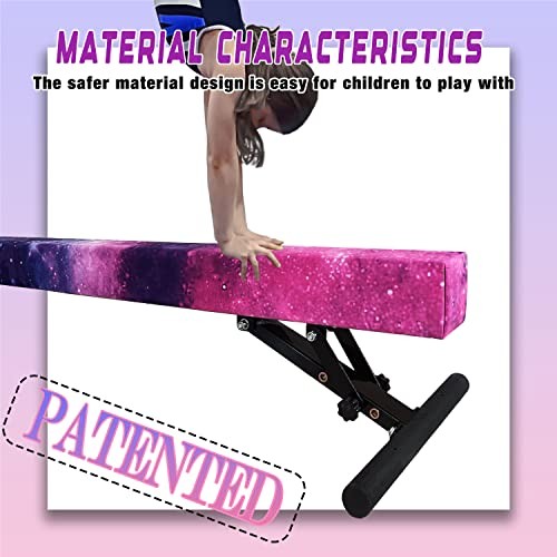 Balance Beam for Kids 8FT Gymnastics Beam,Adjustable 7"-17" Magic Star