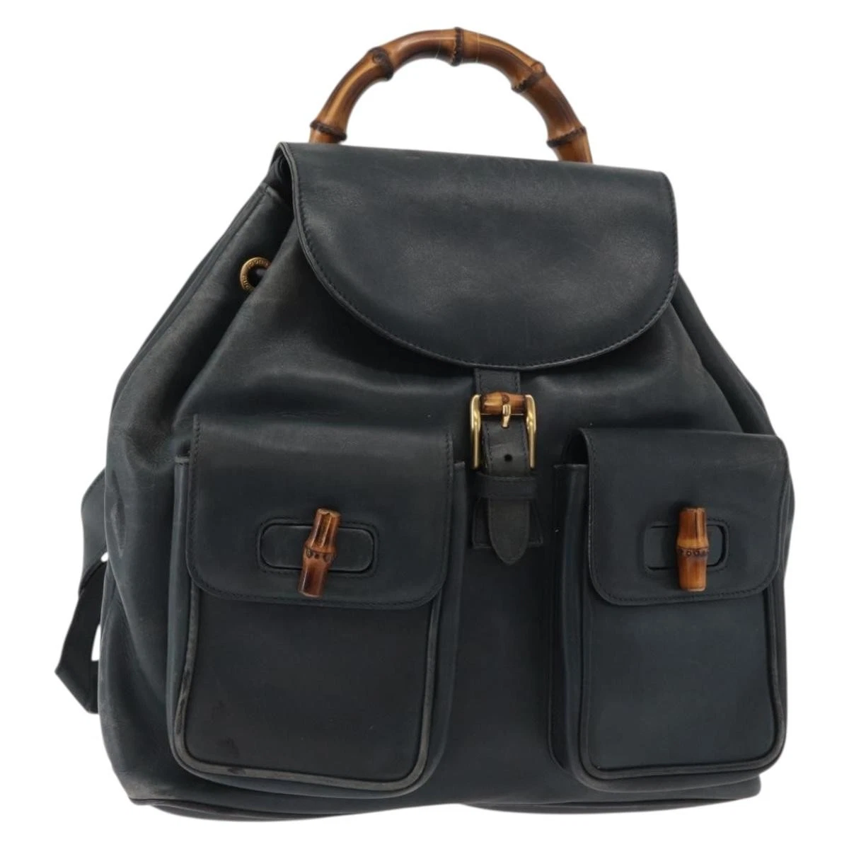 Gucci Bamboo Leather Exterior Backpack Bags & Handbags for  display picture 1