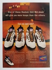 Reebok Magazine Ad Chill Mid Basketball The Athlete's Foot 1995