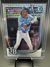 2025 Bowman Chrome - Chandler Simpson #18 Mega Box Mojo Refractor (RC)