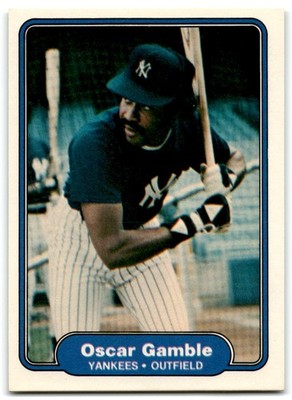 1982 Fleer Oscar Gamble New York Yankees #36