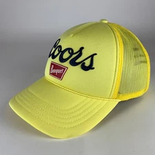 Coors Banquet Mens Yellow American Needle Foam Snapback Trucker Hat