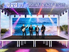 4x4ft/12x16ft Portable Stage Platform 24"-40"Adjust Height Stage Riser Modular
