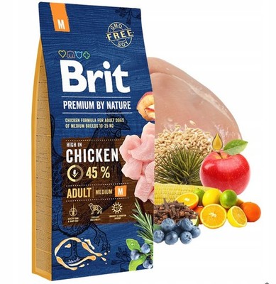 BRIT PREMIUM BY NATURE JUNIOR MEDIUM M 15 KG, lecker, gesund