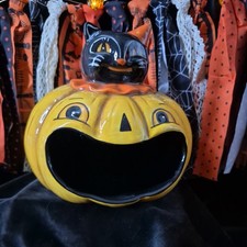 Johanna Parker black cat Pumpkin Big Mouth Bo...