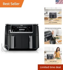 Effortless Cooking: 10 Quart DualZone Foodi Air Fryer with Independent Baskets