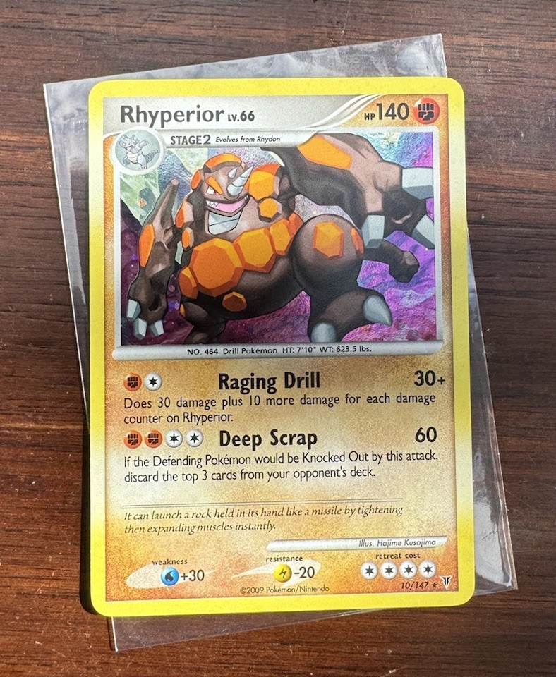 Rhyperior 10/147 Platinum Supreme Victors 2009 Holo LP+