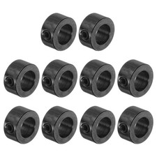 10pcs Set Screw Collars 8mm ID x 14mm OD Gear Stopper Wheel Black