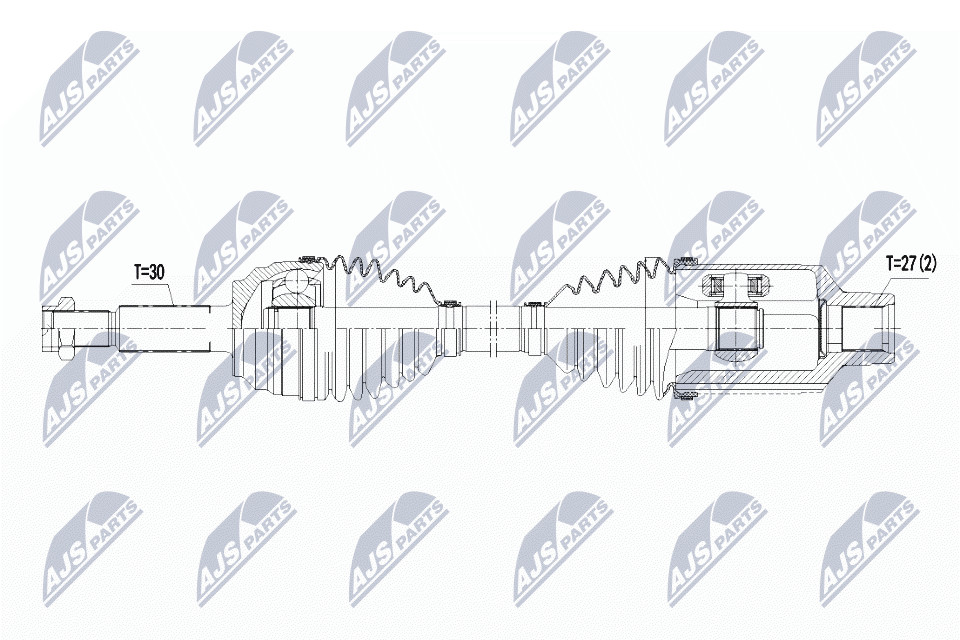 NTY OE NPW-CH-082 Drive Shaft for TESLA