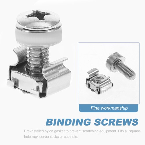16 Sets Cabinet Screw Server Shelf Cage Nuts Rack Mount Hardware - Picture 2 of 11