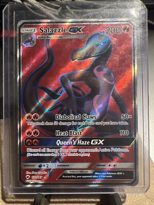 Pokemon Cards TCG: Salazzle GX Full Art Ultra Rare 132/147 Burning