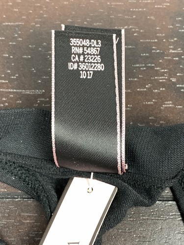 VTG Victoria's Secret panty New NWT Medium 2017 Black Thong String - Picture 4 of 5